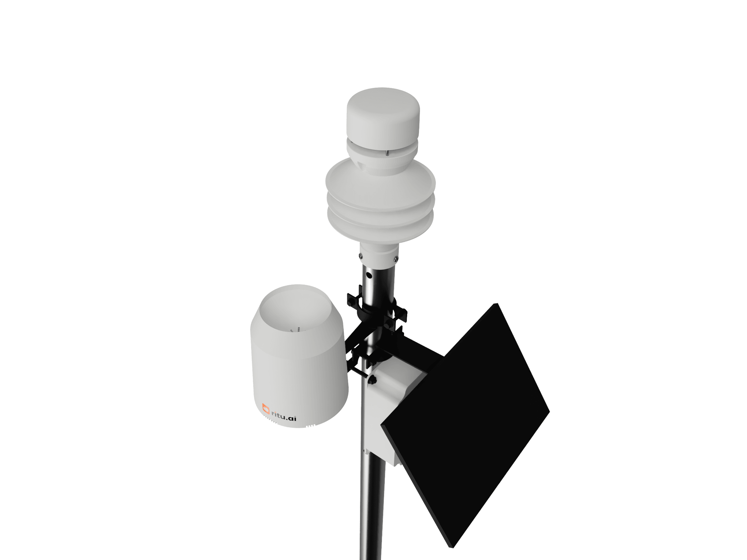 Close view of a ritu station's sensor cluster.